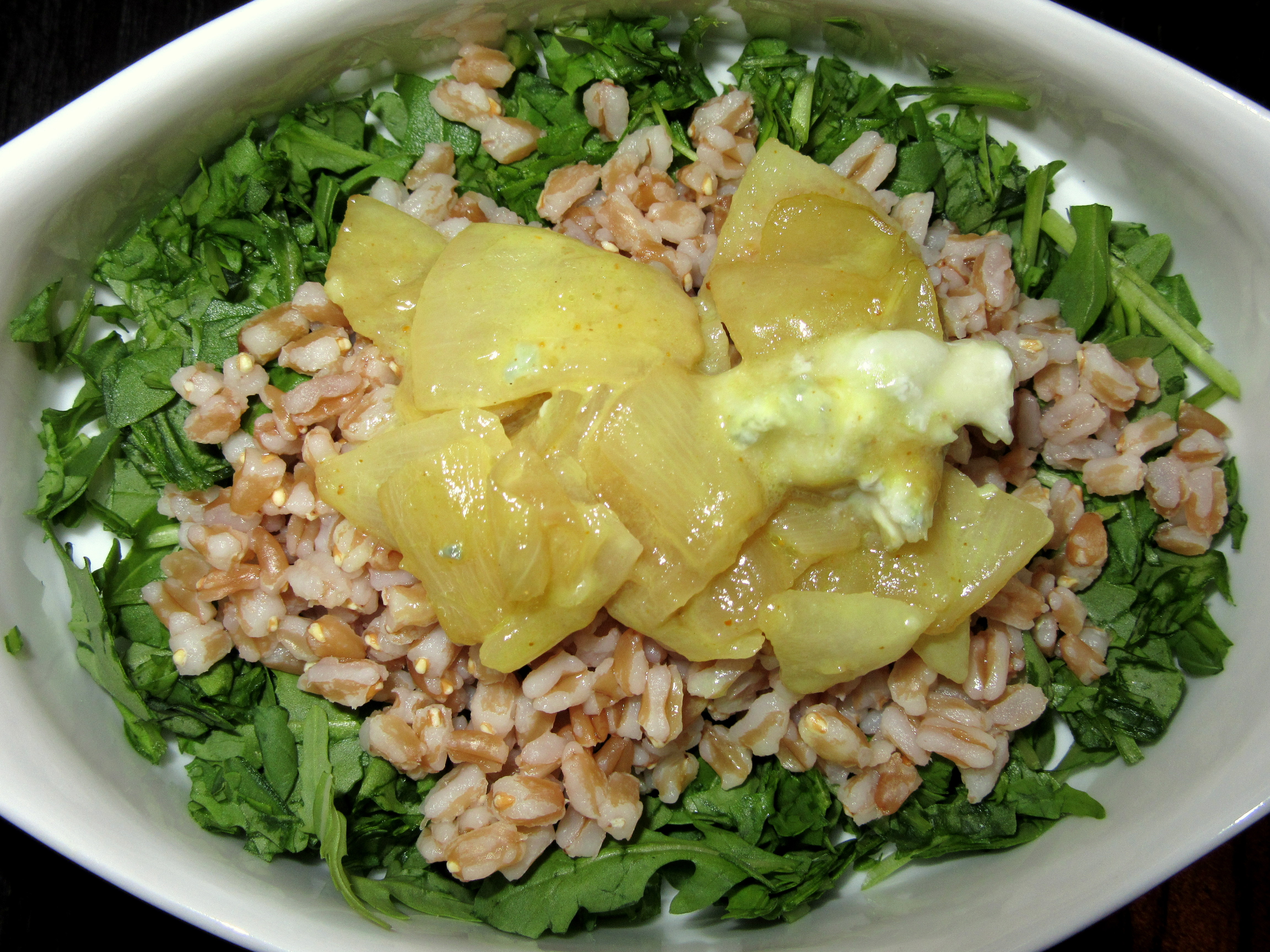 Insalata di farro in agrodolce